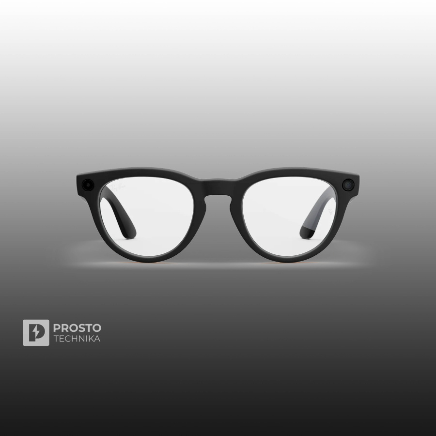 Ray-Ban Headliner (Gen 2) Матовый Чёрный с Прозрачными Линзами